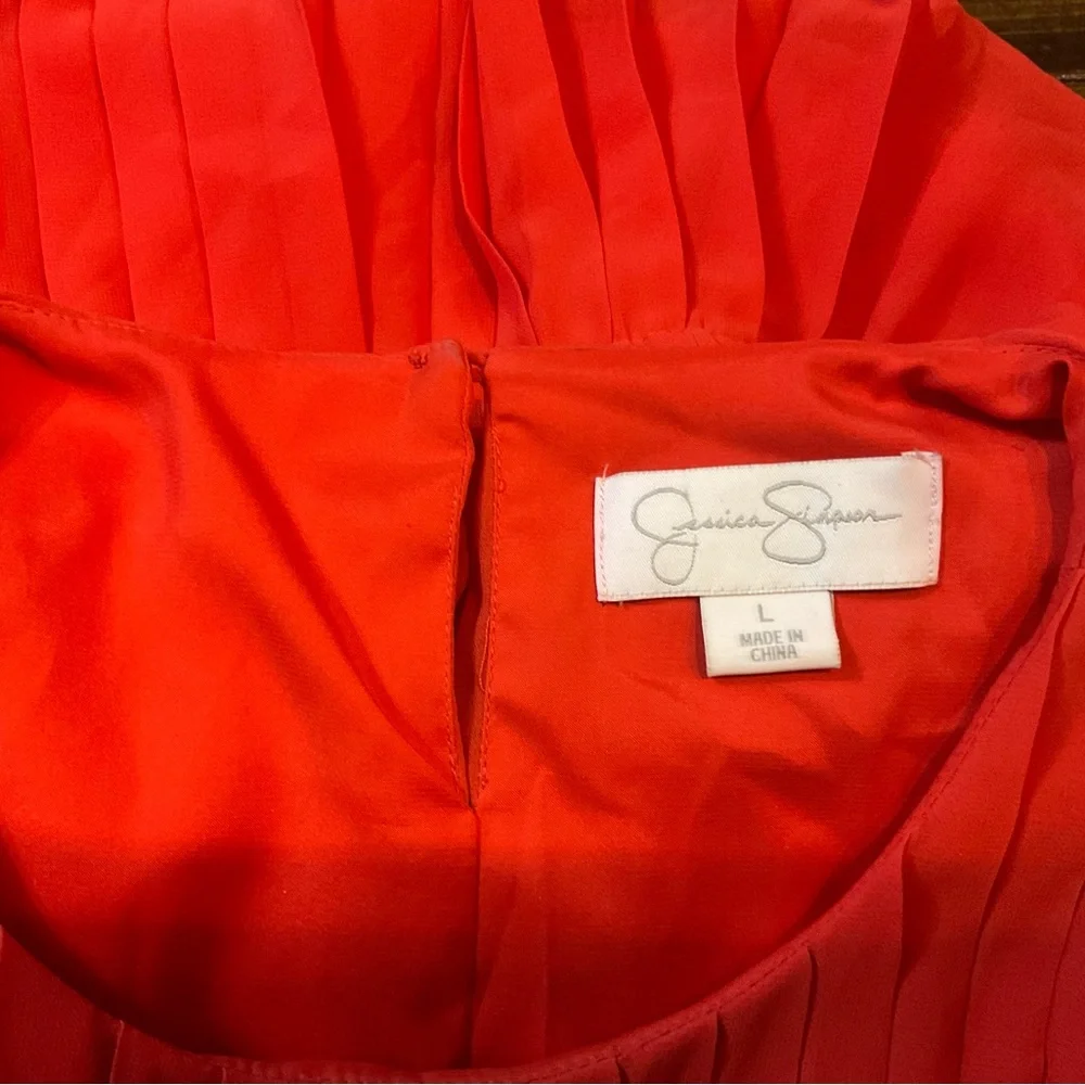 Jessica Simpson Red and Pink Sleeveless Dress - Picture 5 of 12